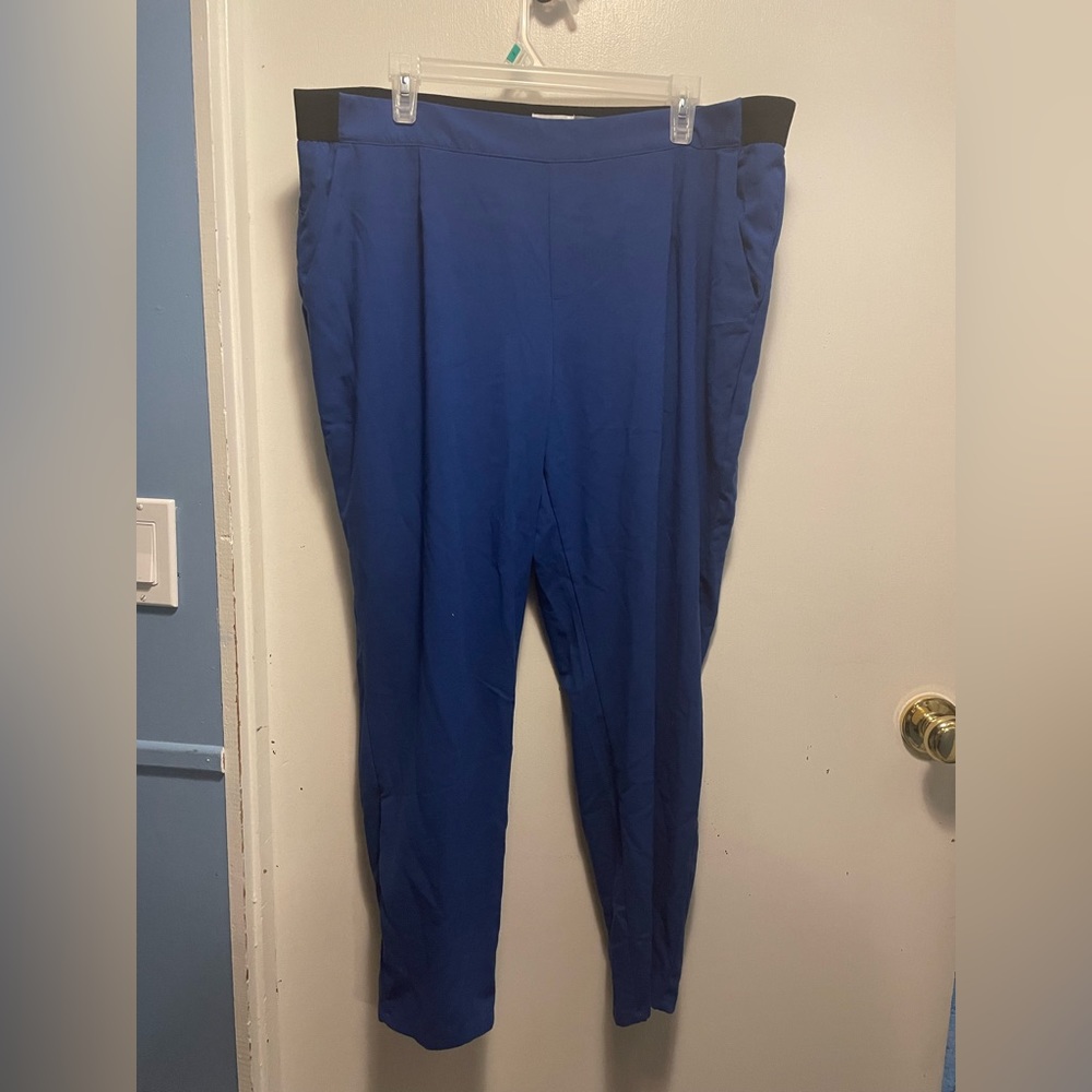 Old Navy Blue Casual Pants with Elastic Back Size XL